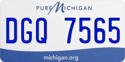 MI license plate DGQ7565