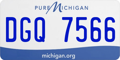 MI license plate DGQ7566