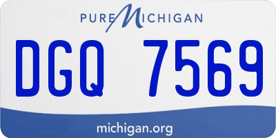 MI license plate DGQ7569