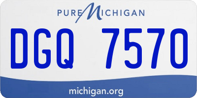 MI license plate DGQ7570