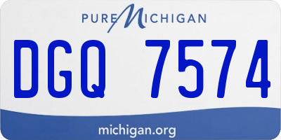 MI license plate DGQ7574