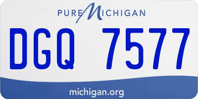 MI license plate DGQ7577