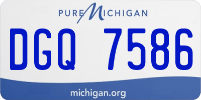 MI license plate DGQ7586