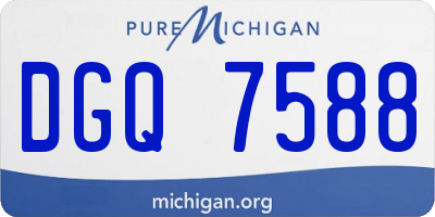 MI license plate DGQ7588