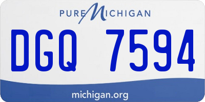 MI license plate DGQ7594