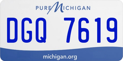 MI license plate DGQ7619