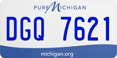 MI license plate DGQ7621