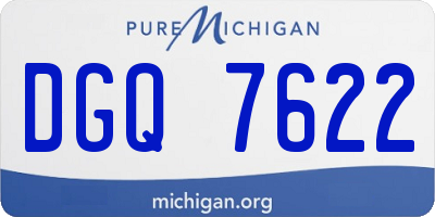 MI license plate DGQ7622