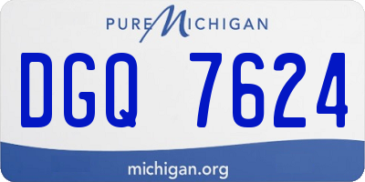 MI license plate DGQ7624