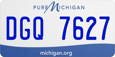 MI license plate DGQ7627