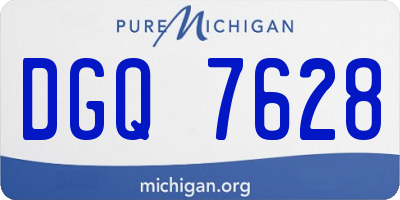 MI license plate DGQ7628