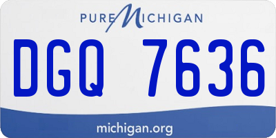 MI license plate DGQ7636