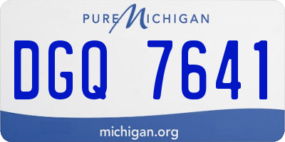 MI license plate DGQ7641