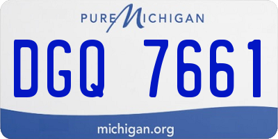 MI license plate DGQ7661