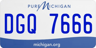 MI license plate DGQ7666