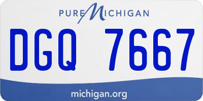 MI license plate DGQ7667