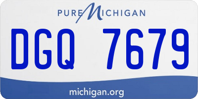 MI license plate DGQ7679