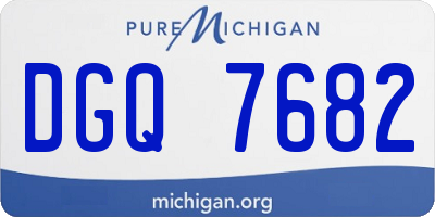 MI license plate DGQ7682