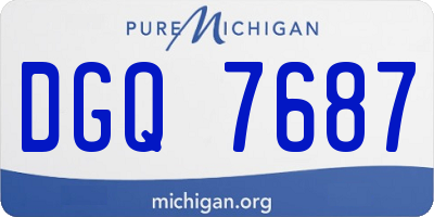 MI license plate DGQ7687