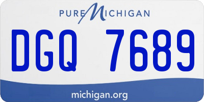 MI license plate DGQ7689