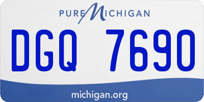 MI license plate DGQ7690