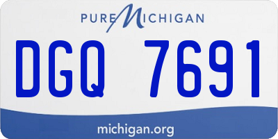 MI license plate DGQ7691