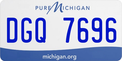 MI license plate DGQ7696