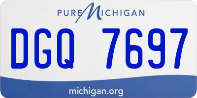 MI license plate DGQ7697