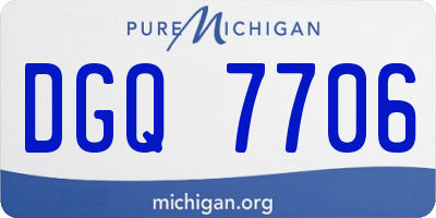 MI license plate DGQ7706