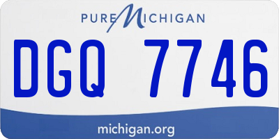 MI license plate DGQ7746