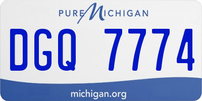 MI license plate DGQ7774