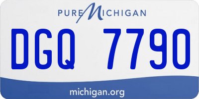 MI license plate DGQ7790