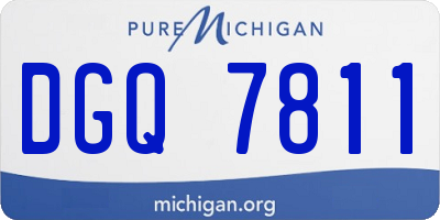 MI license plate DGQ7811