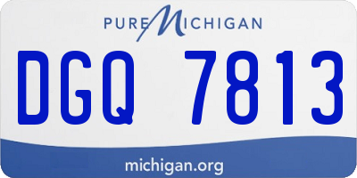 MI license plate DGQ7813