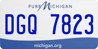 MI license plate DGQ7823
