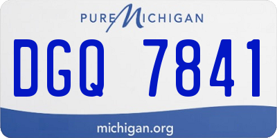 MI license plate DGQ7841