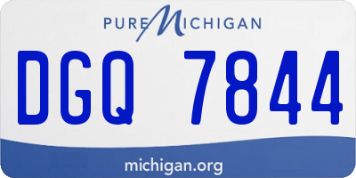 MI license plate DGQ7844