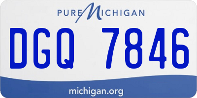 MI license plate DGQ7846