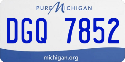 MI license plate DGQ7852