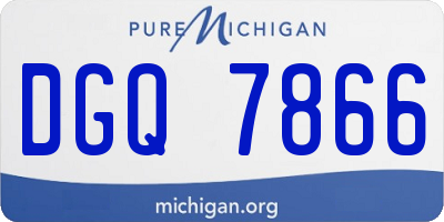 MI license plate DGQ7866