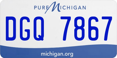 MI license plate DGQ7867