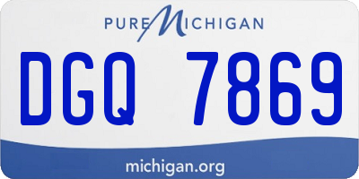 MI license plate DGQ7869