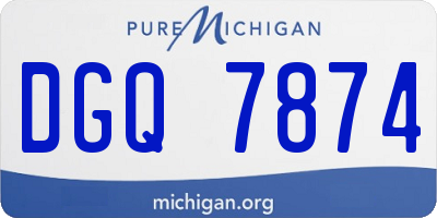 MI license plate DGQ7874