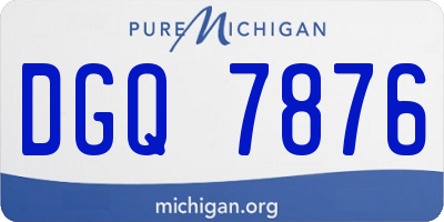 MI license plate DGQ7876