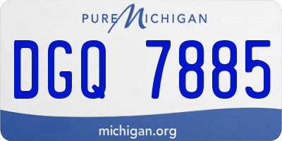 MI license plate DGQ7885