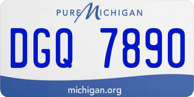 MI license plate DGQ7890