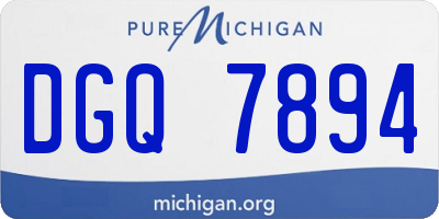 MI license plate DGQ7894