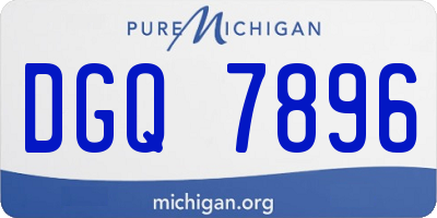 MI license plate DGQ7896