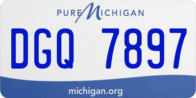 MI license plate DGQ7897