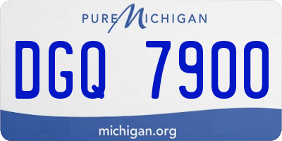 MI license plate DGQ7900